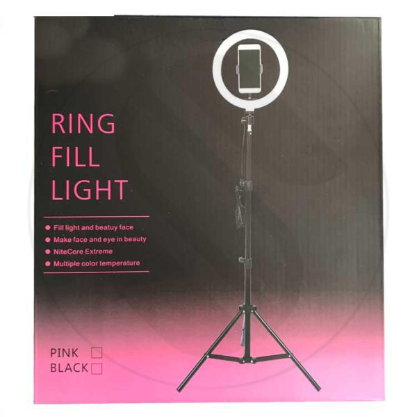 رینگ لایت Ring Fill Light (قطر 26 سانت و توان ۲۵ وات)+سه پایه رومیزی و سه پایه۸۰۴