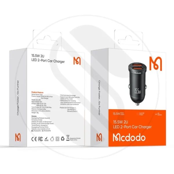 شارژر فندکی 15.5 وات مک دودو مدل CC-295